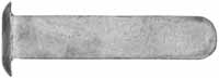 Wedge Key, with domed oval head, wax cast steel